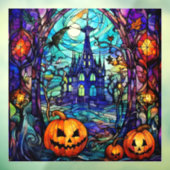 Halloween Stained Glass Window Cling ウィンドウサイン (シート3)