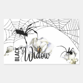 Halloween Stamp Collection "Black Widow" 長方形シール