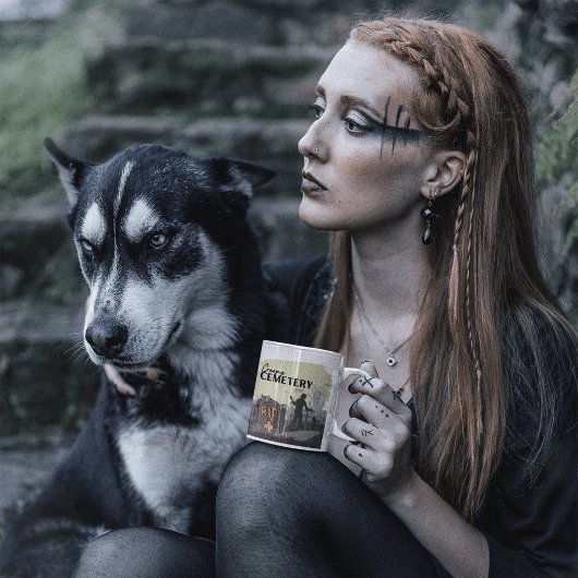 Halloween Stamp Collection "Creepy Cemetery" ツートーンマグカップ