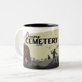 Halloween Stamp Collection "Creepy Cemetery" ツートーンマグカップ (正面左)