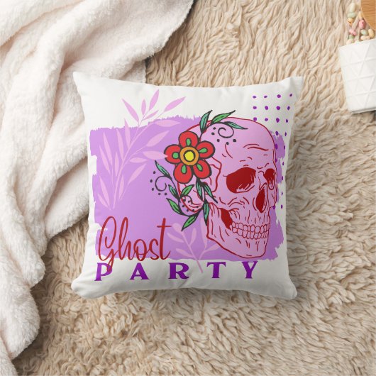 Halloween Stamp Collection "Ghost party" on a クッション (ブランケット)