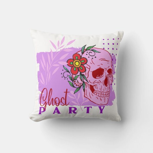 Halloween Stamp Collection "Ghost party" on a クッション (正面)