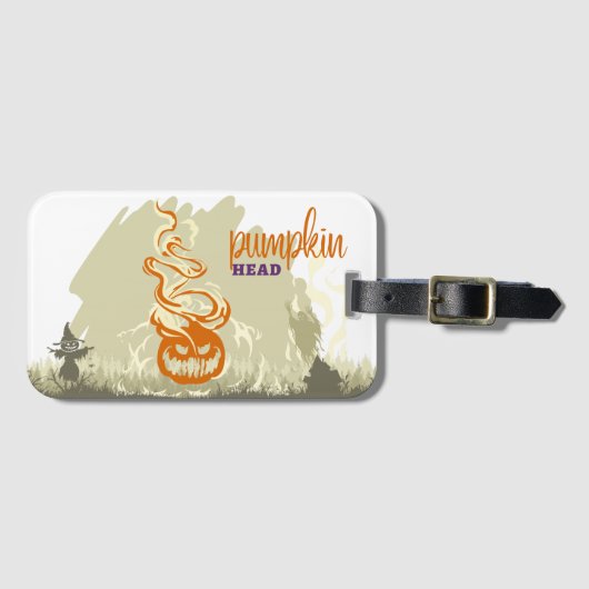 Halloween Stamp Collection "Pumpkinhead" ラゲッジタグ (正面横)