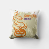 Halloween Stamp Collection "Pumpkinhead" 16" x 16" クッション (正面)