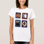 Halloween Stamp Embroidery Design – Pumpkin, Ghost Tシャツ (正面)