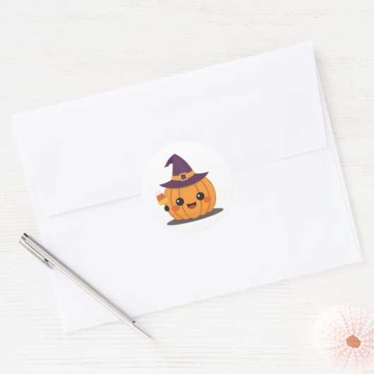 Halloween sticker  ラウンドシール (封筒)