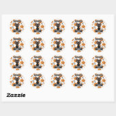 Halloween Sticker – Too Cute to Spook Black Cat ラウンドシール (シート)
