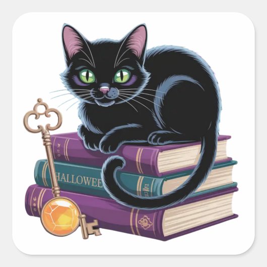 Halloween Stickers – Spooky, Fun & Festive Designs スクエアシール (正面)