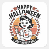 Halloween Stickers – Spooky, Fun & Festive Designs スクエアシール (正面)