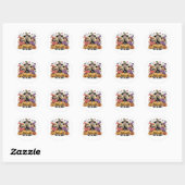 Halloween Stickers – Spooky, Fun & Festive Designs ラウンドシール (シート)