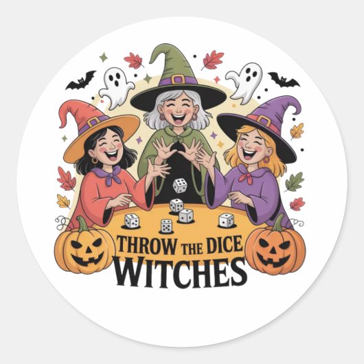 Halloween Stickers – Spooky, Fun & Festive Designs ラウンドシール (正面)