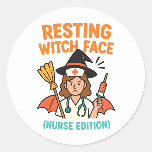 Halloween Stickers – Spooky, Fun & Festive Designs ラウンドシール (正面)