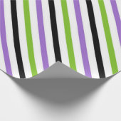 Halloween Stripes – Bold Diagonal Pattern ラッピングペーパー (角)