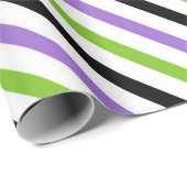 Halloween Stripes – Bold Diagonal Pattern ラッピングペーパー (ロールコーナー)
