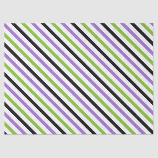 Halloween Stripes – Bold Diagonal Pattern 薄葉紙 (正面)