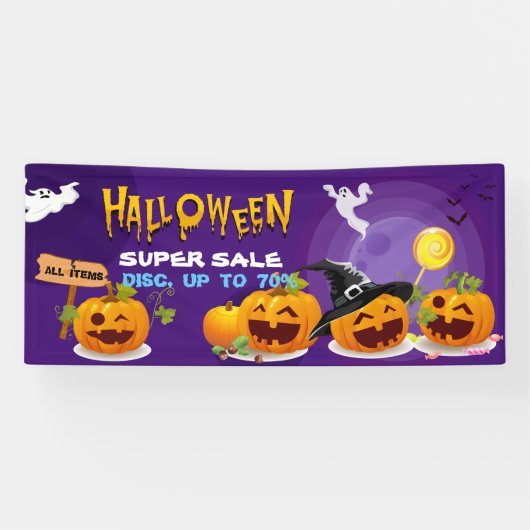 Halloween Super Sale Promotion Banner  横断幕 (横)