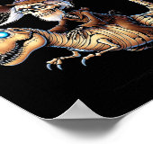 Halloween T-rex Skeleton Ride  ポスター (角)