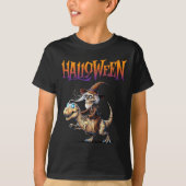 Halloween T-rex Skeleton Ride  Tシャツ (正面)