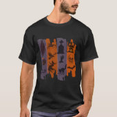 Halloween T-Shirt – Horror Icons Collage Tシャツ (正面)