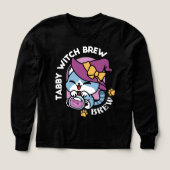 Halloween Tabby Cat – Witch Hat & Potion Art (デザイン正面)