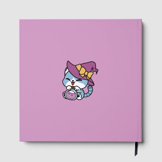 Halloween Tabby Cat – Witch Hat & Potion Art ゲストブック (裏面)