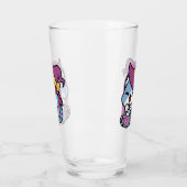 Halloween Tabby Cat – Witch Hat & Potion Art タンブラーグラス (左)