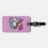 Halloween Tabby Cat – Witch Hat & Potion Art ラゲッジタグ (正面横)