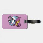 Halloween Tabby Cat – Witch Hat & Potion Art ラゲッジタグ (裏面横)