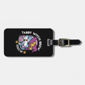 Halloween Tabby Cat – Witch Hat & Potion Art ラゲッジタグ (正面横)