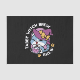 Halloween Tabby Cat – Witch Hat & Potion Art 薄葉紙