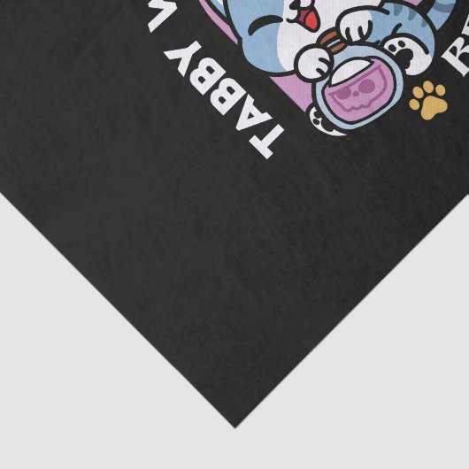 Halloween Tabby Cat – Witch Hat & Potion Art 薄葉紙 (詳細)