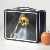 Halloween Talking Board Skeleton Metal Lunch Box メタルランチボックス (インサイチュ)