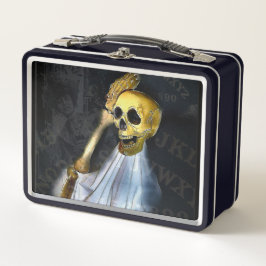Halloween Talking Board Skeleton Metal Lunch Box メタルランチボックス