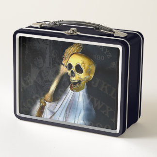 Halloween Talking Board Skeleton Metal Lunch Box メタルランチボックス
