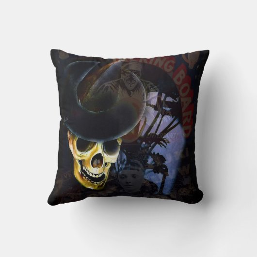 Halloween Talking Board Skeleton Pillow クッション (裏面)