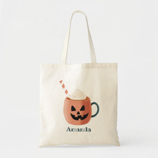 Halloween Tasche – Trick or Treat- Kürbis- Tasse トートバッグ