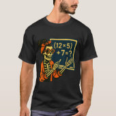 Halloween Teacher Six Seven Meme 6 7 Skeleton Soky Tシャツ (正面)