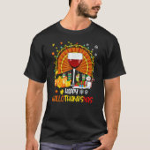 Halloween Thanksgiving Christmas Happy Hallothanks Tシャツ (正面)