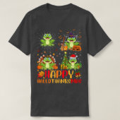 Halloween Thanksgiving Christmas Tree Frog Halloth Tシャツ (デザイン正面)