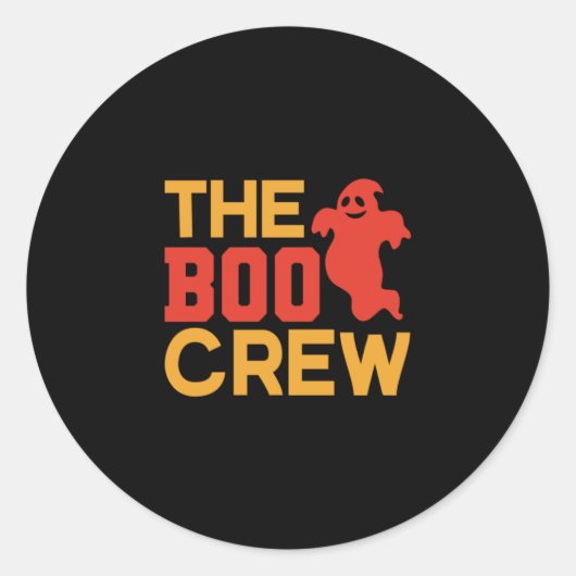Halloween The Boo Crew ラウンドシール (正面)