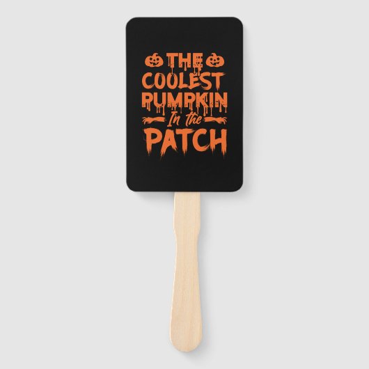 Halloween The Coolest Pumpkin In The Patch Xmas ハンドファン (正面)