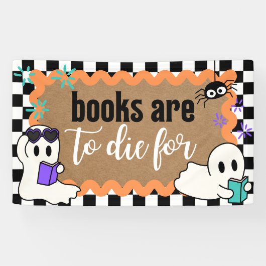 Halloween Theme Classroom Library Banner Books Art 横断幕 (横)