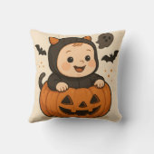 Halloween-themed baby image pillow クッション (裏面)