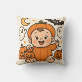 Halloween-themed baby image pillow クッション (正面)