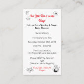 Halloween Themed Baby Shower Invite エンクロージャーカード (裏面)