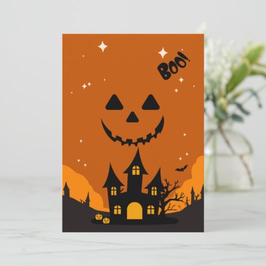 Halloween Themed Baby Shower Invite 招待状 (スタンド正面)
