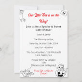 Halloween Themed Baby Shower Invite 招待状 (裏面)