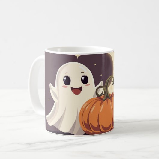 Halloween themed mug コーヒーマグカップ (正面左)