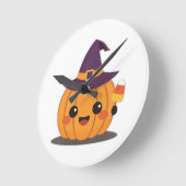 Halloween themed wall clock  ラウンド壁時計 (傾斜)