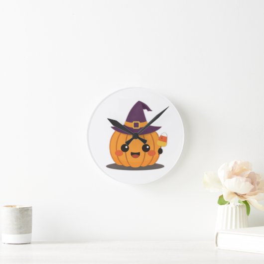 Halloween themed wall clock  ラウンド壁時計 (ホーム)